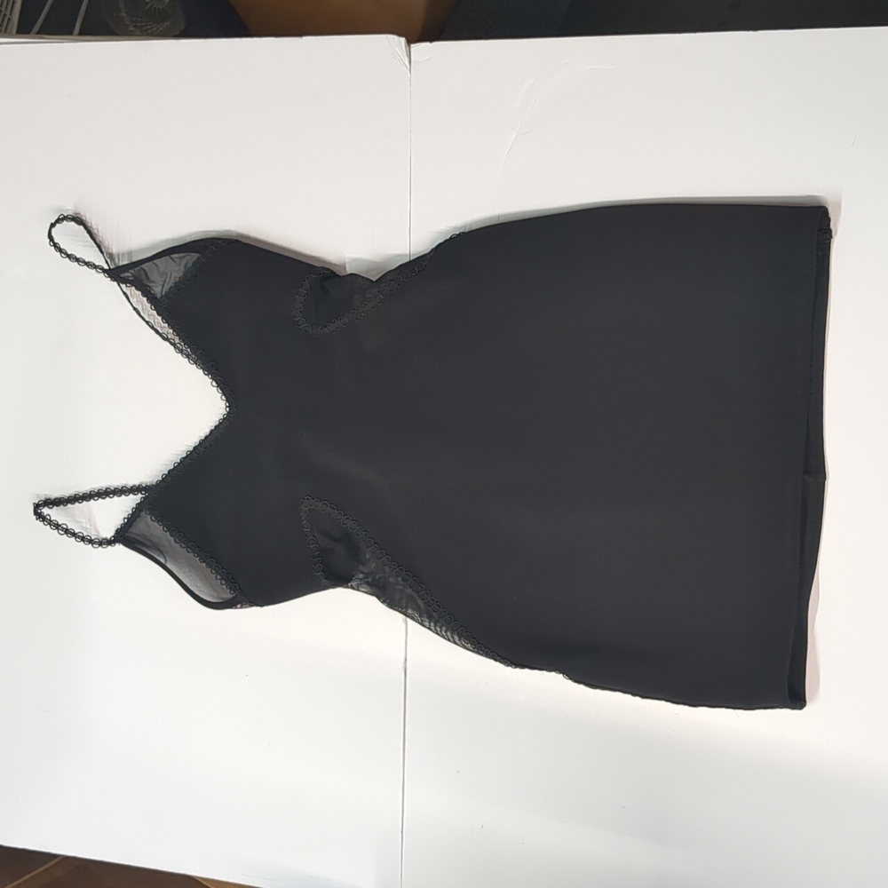 Top Shop - Black Mini dress with sheer cutout details size 0